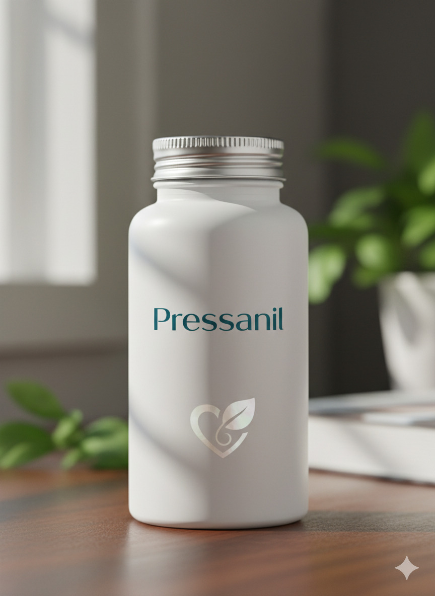 Pressanil dietary supplement bottle